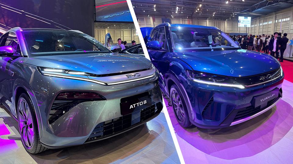 BYD представил два новых гибрида — ATTO 8 и Yuan Up DM-i
