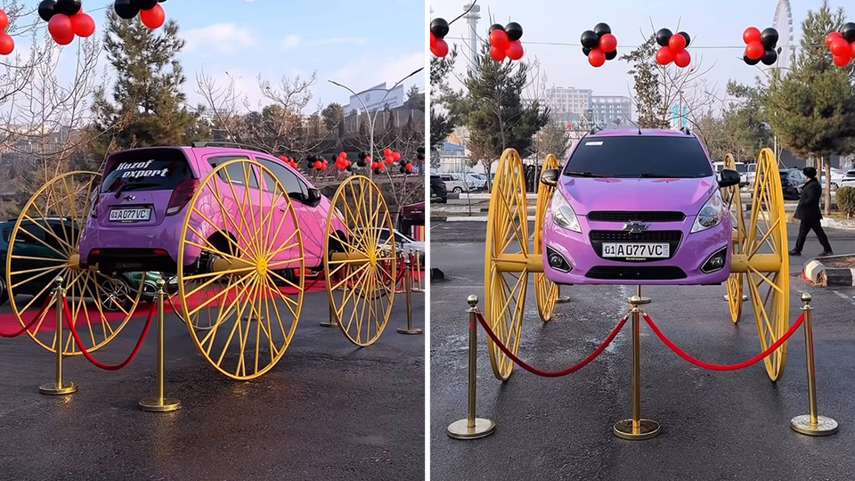 O‘zbekistonda Chevrolet Sparkdan kareta yasaldi