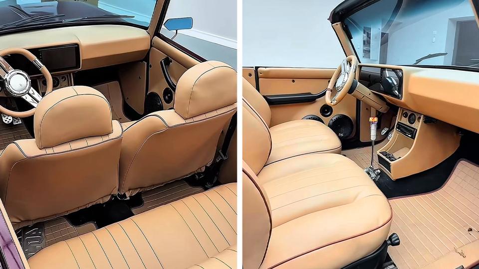 В Узбекистане из «москвича» сделали стильный кабриолет